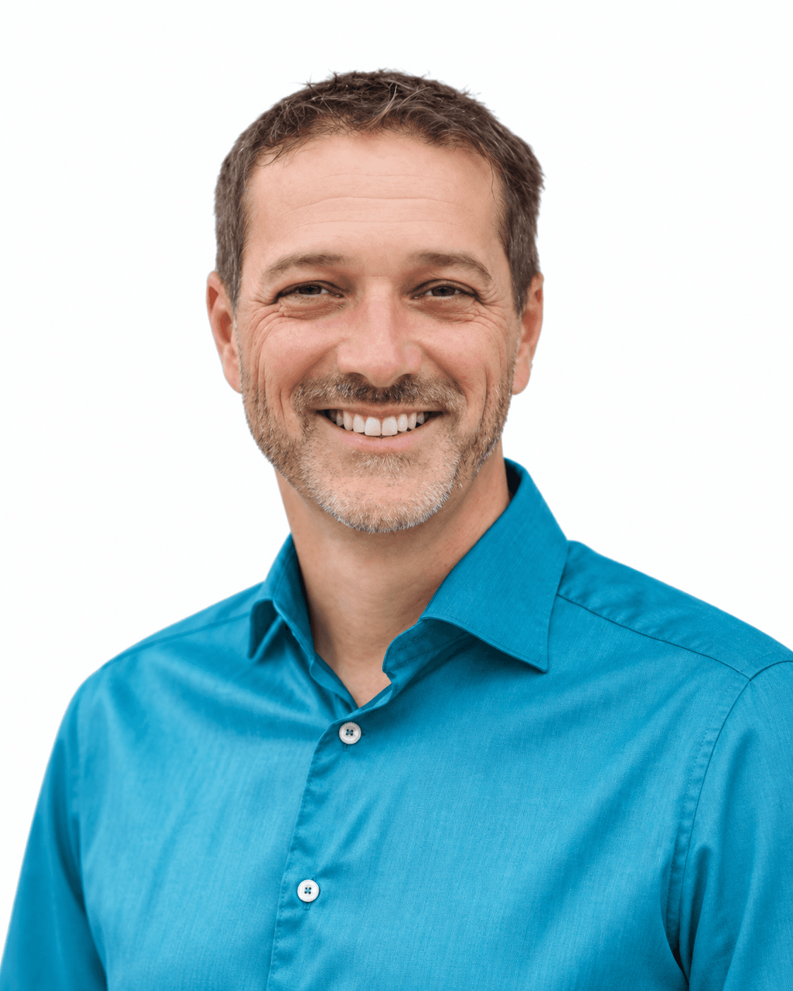 Robert Gschwandtner im türkisfarbenen Hemd